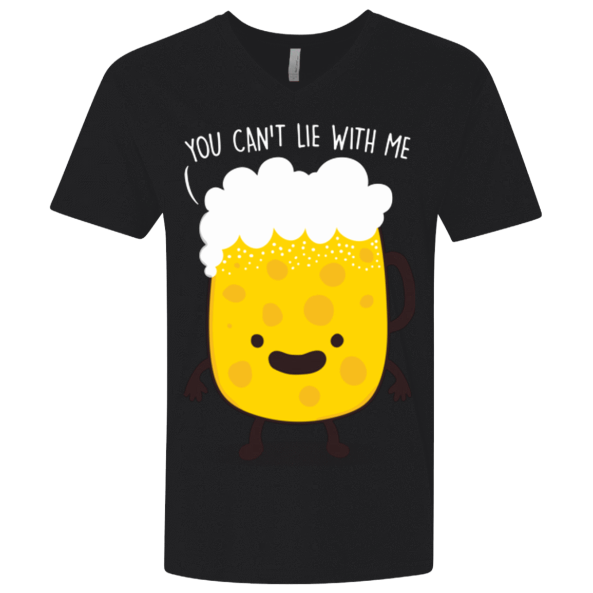 T-Shirts Black / X-Small Beerfull Men's Premium V-Neck
