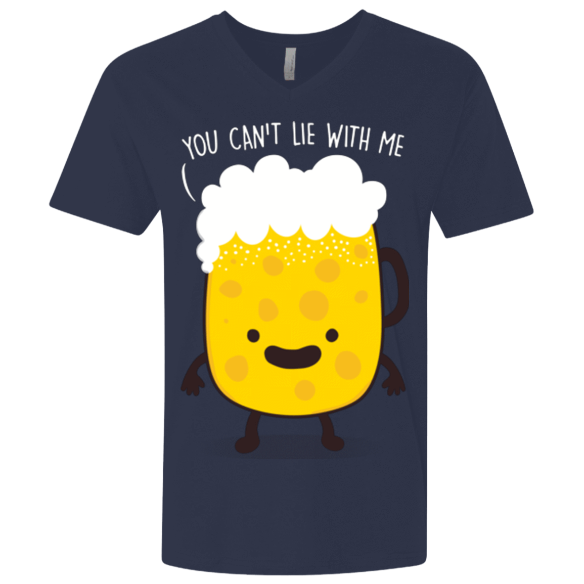 T-Shirts Midnight Navy / X-Small Beerfull Men's Premium V-Neck