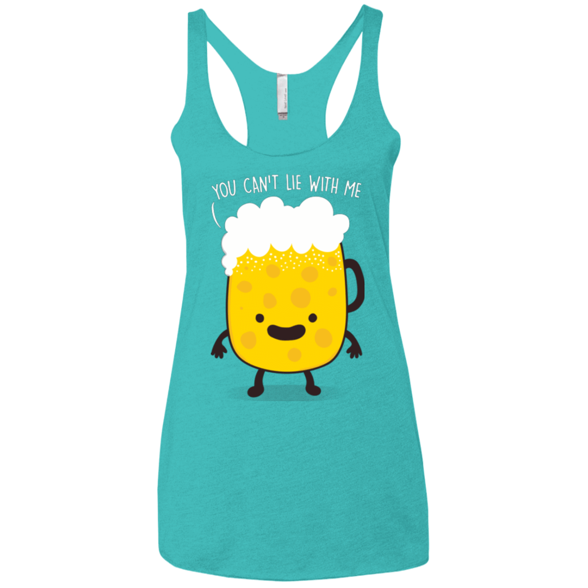 T-Shirts Tahiti Blue / X-Small Beerfull Women's Triblend Racerback Tank