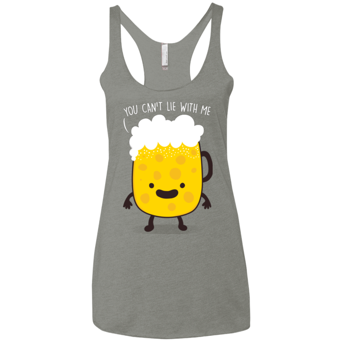 T-Shirts Venetian Grey / X-Small Beerfull Women's Triblend Racerback Tank