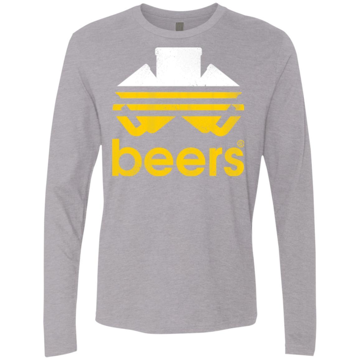 T-Shirts Heather Grey / Small Beers Men's Premium Long Sleeve
