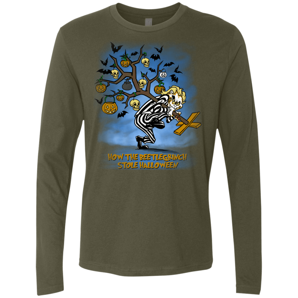 T-Shirts Military Green / Small Beetlegrinch Men's Premium Long Sleeve