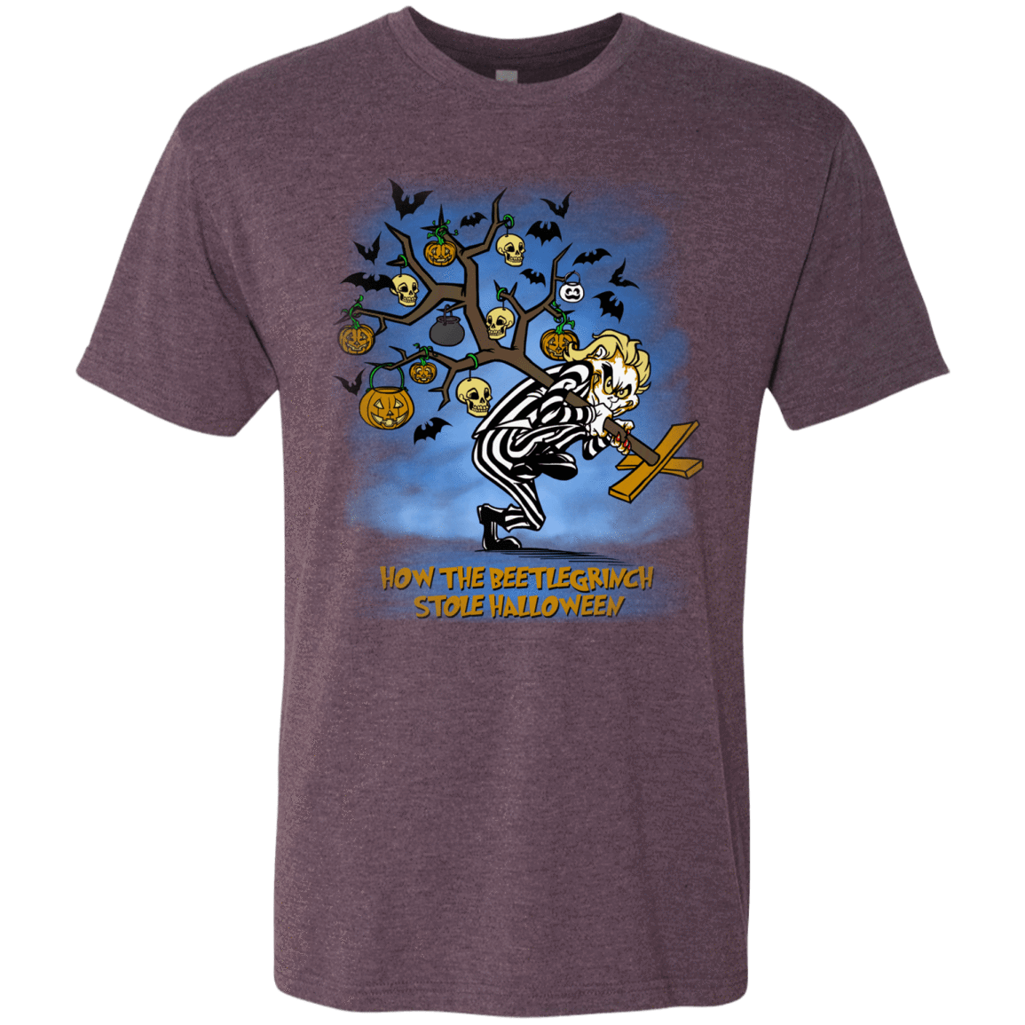 T-Shirts Vintage Purple / Small Beetlegrinch Men's Triblend T-Shirt