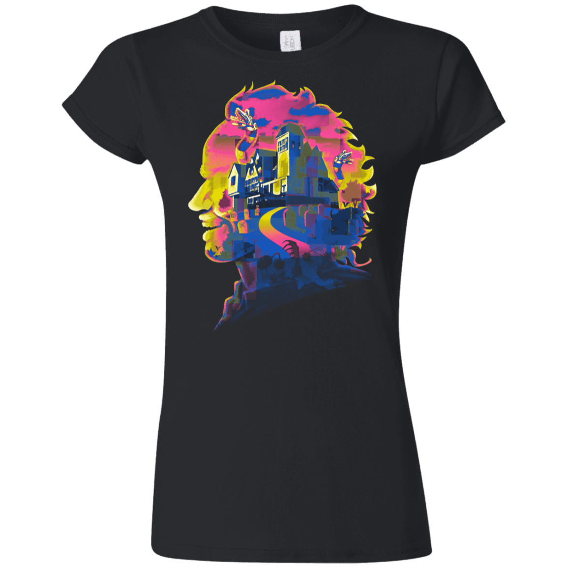 T-Shirts Black / S Beetlejuice Silhouette Junior Slimmer-Fit T-Shirt