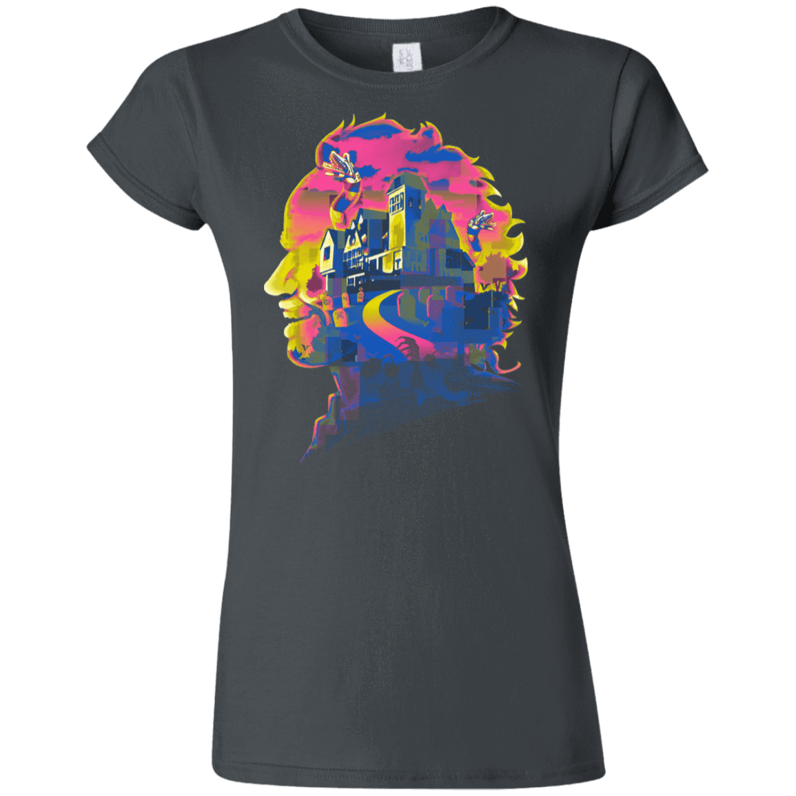 T-Shirts Charcoal / S Beetlejuice Silhouette Junior Slimmer-Fit T-Shirt