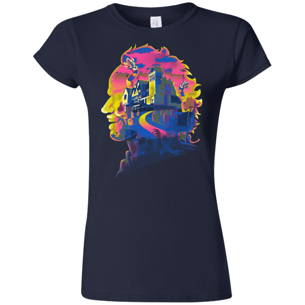 T-Shirts Navy / S Beetlejuice Silhouette Junior Slimmer-Fit T-Shirt