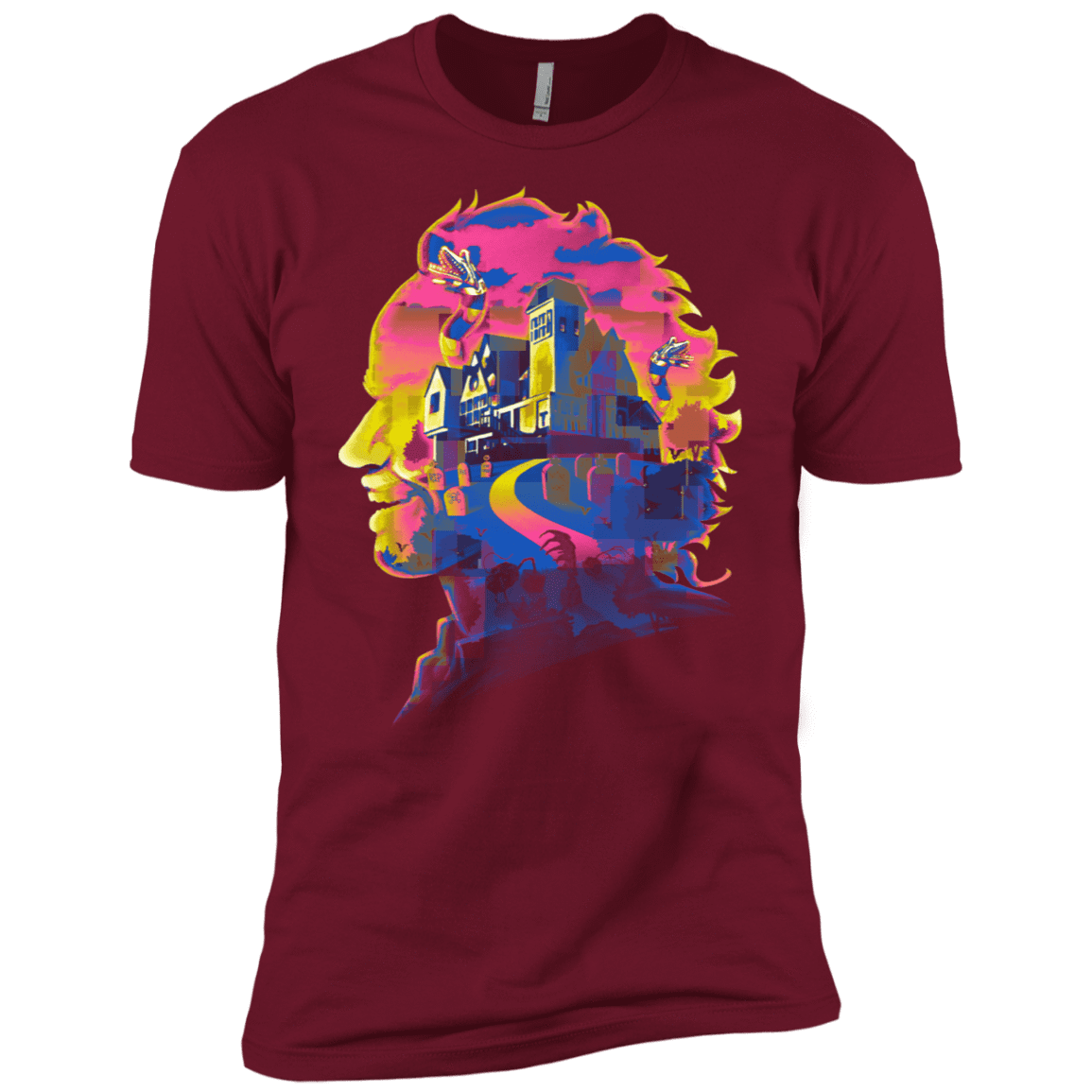 T-Shirts Cardinal / X-Small Beetlejuice Silhouette Men's Premium T-Shirt