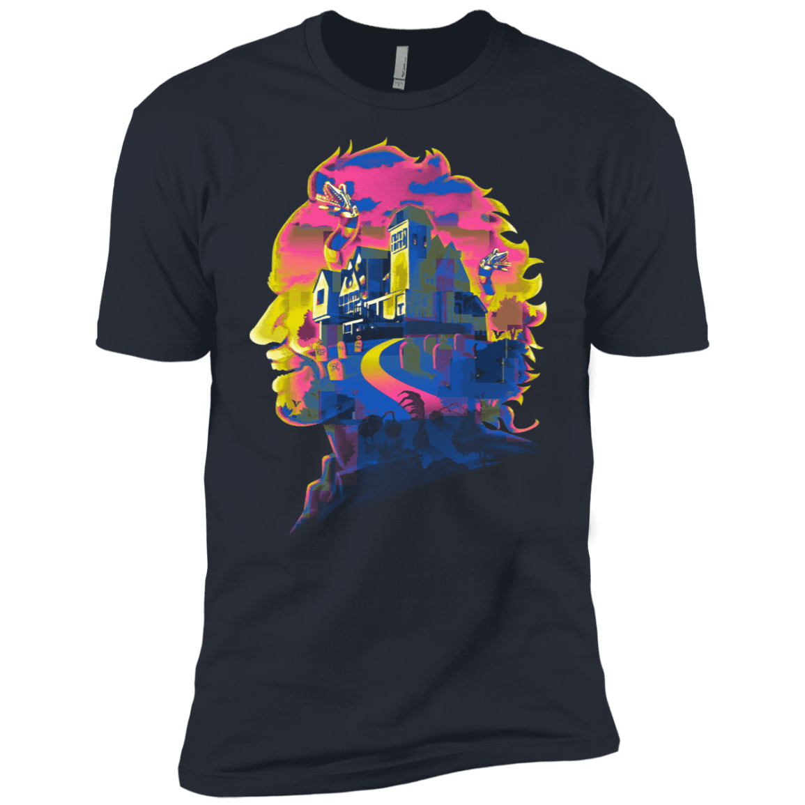 T-Shirts Indigo / X-Small Beetlejuice Silhouette Men's Premium T-Shirt