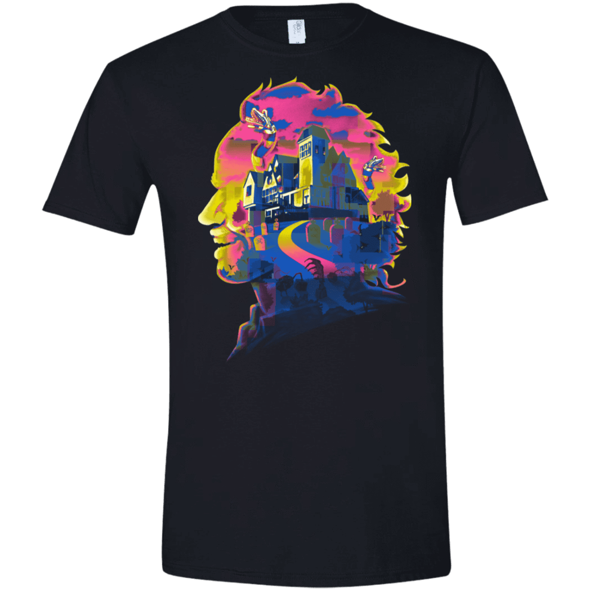 T-Shirts Black / X-Small Beetlejuice Silhouette Men's Semi-Fitted Softstyle