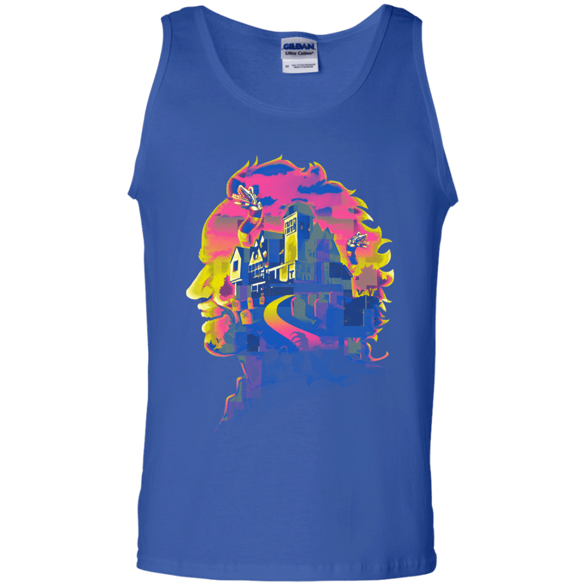 T-Shirts Royal / S Beetlejuice Silhouette Men's Tank Top