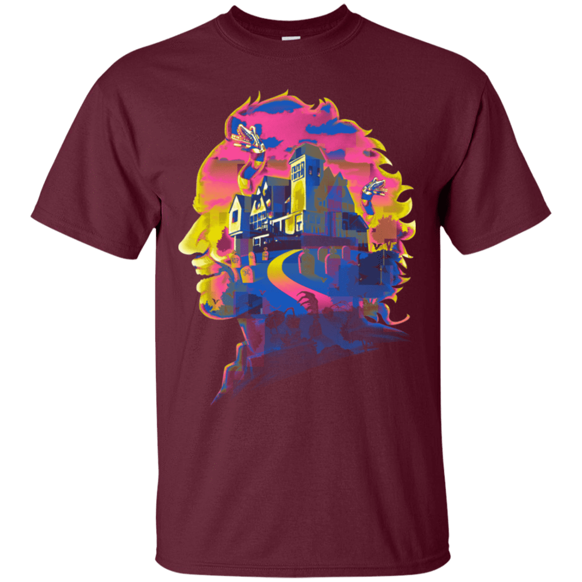 T-Shirts Maroon / S Beetlejuice Silhouette T-Shirt