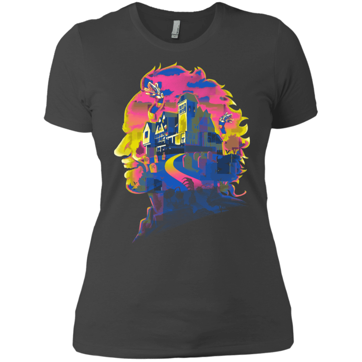 T-Shirts Heavy Metal / X-Small Beetlejuice Silhouette Women's Premium T-Shirt