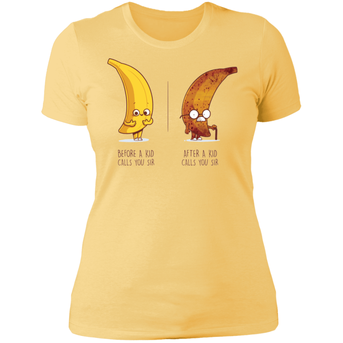 T-Shirts Banana Cream/ / S Before After Sir Women's Premium T-Shirt