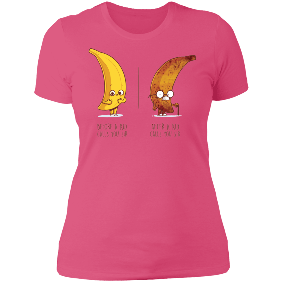 T-Shirts Hot Pink / S Before After Sir Women's Premium T-Shirt