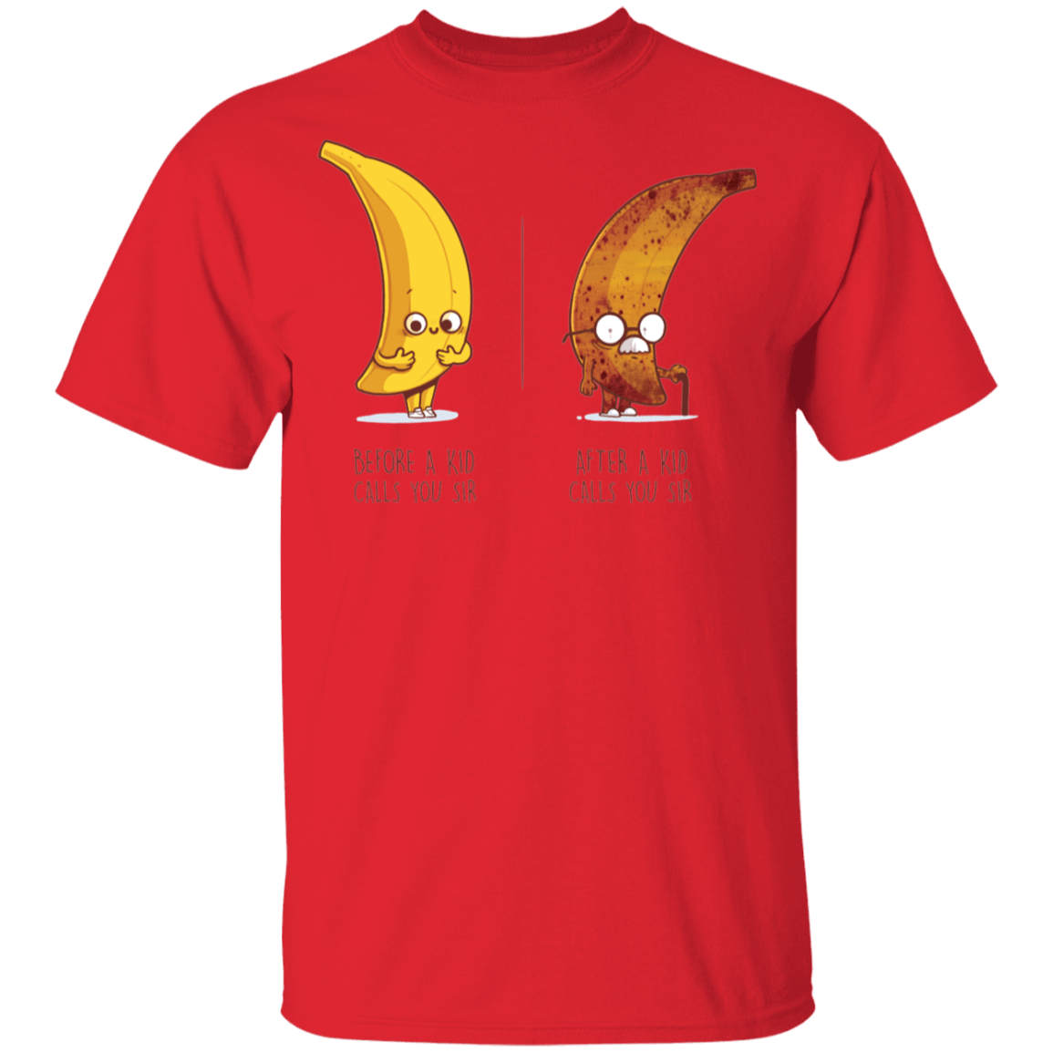 T-Shirts Red / YXS Before After Sir Youth T-Shirt