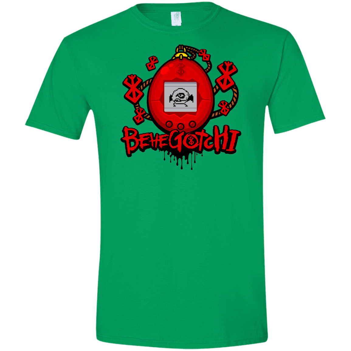 T-Shirts Irish Green / S BeheGotchi Men's Semi-Fitted Softstyle