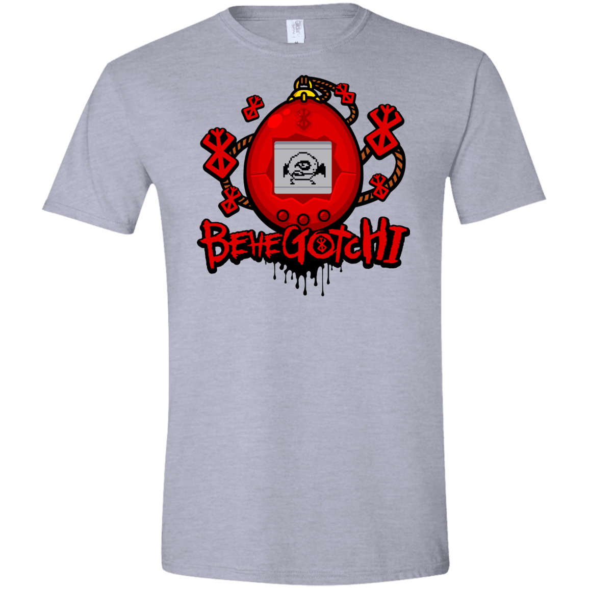 T-Shirts Sport Grey / X-Small BeheGotchi Men's Semi-Fitted Softstyle