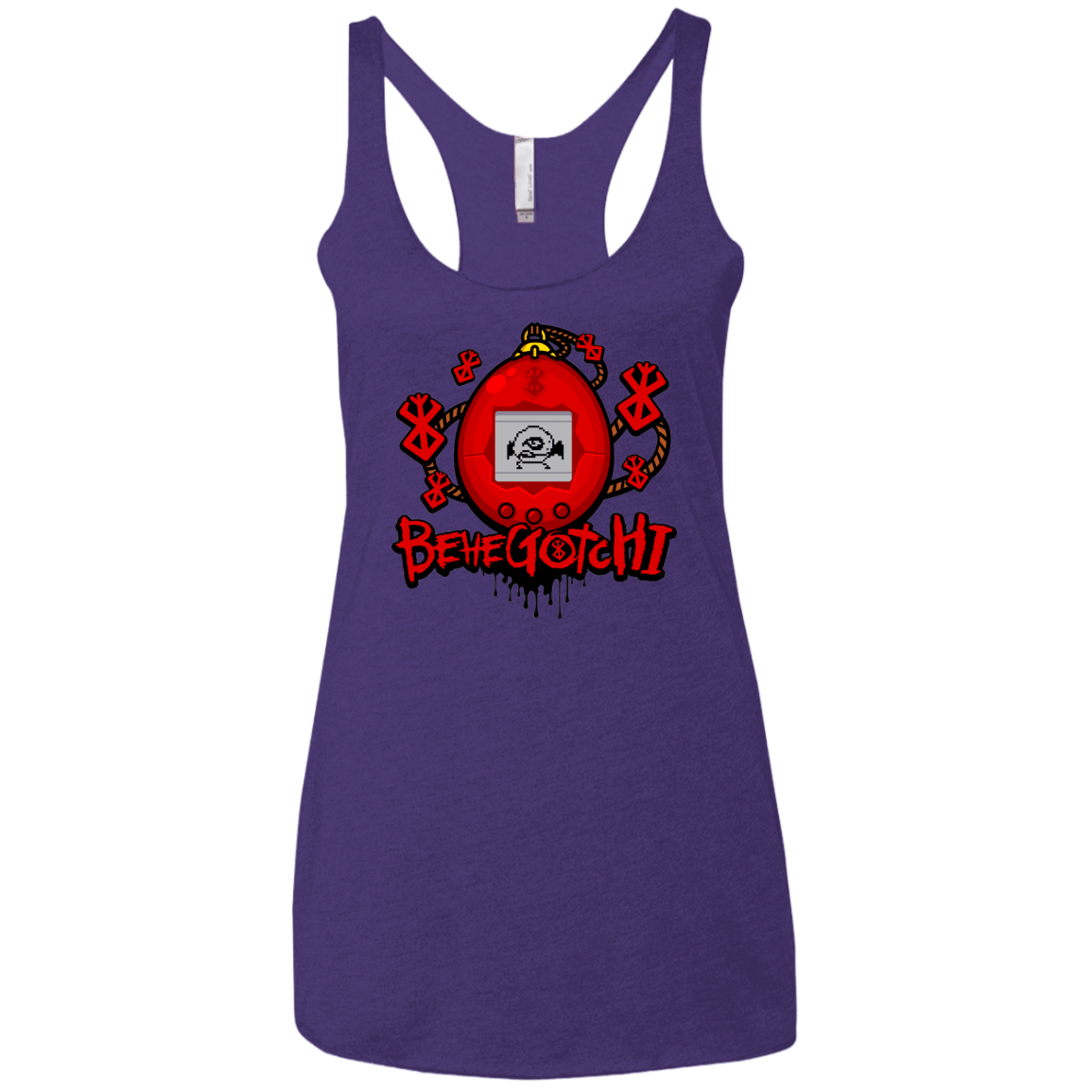 T-Shirts Purple Rush / X-Small BeheGotchi Women's Triblend Racerback Tank