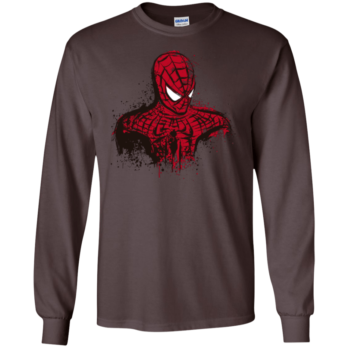 T-Shirts Dark Chocolate / S Behind the Mask Men's Long Sleeve T-Shirt