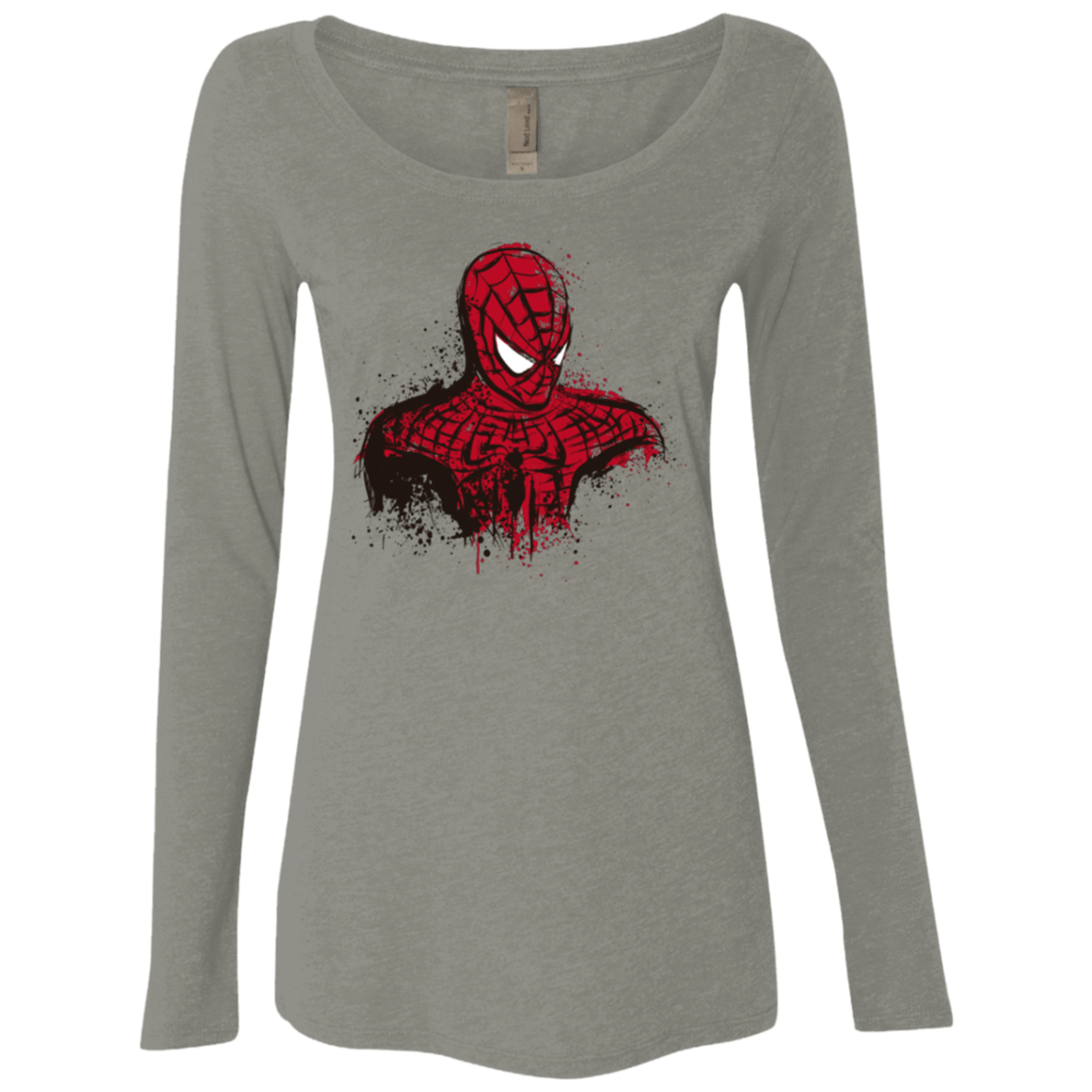 T-Shirts Venetian Grey / Small Behind The Mask Women's Triblend Long Sleeve Shirt