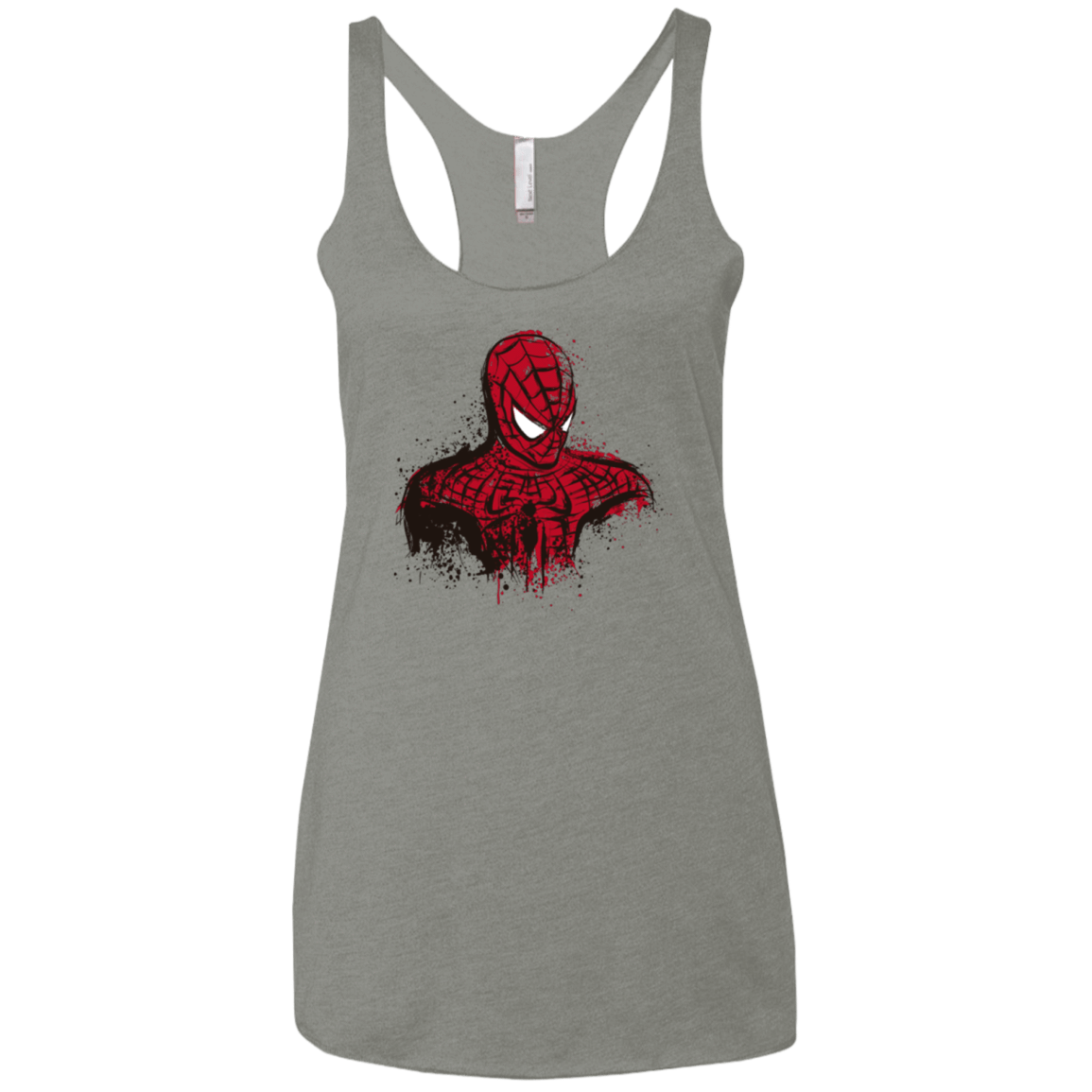 T-Shirts Venetian Grey / X-Small Behind The Mask Women's Triblend Racerback Tank