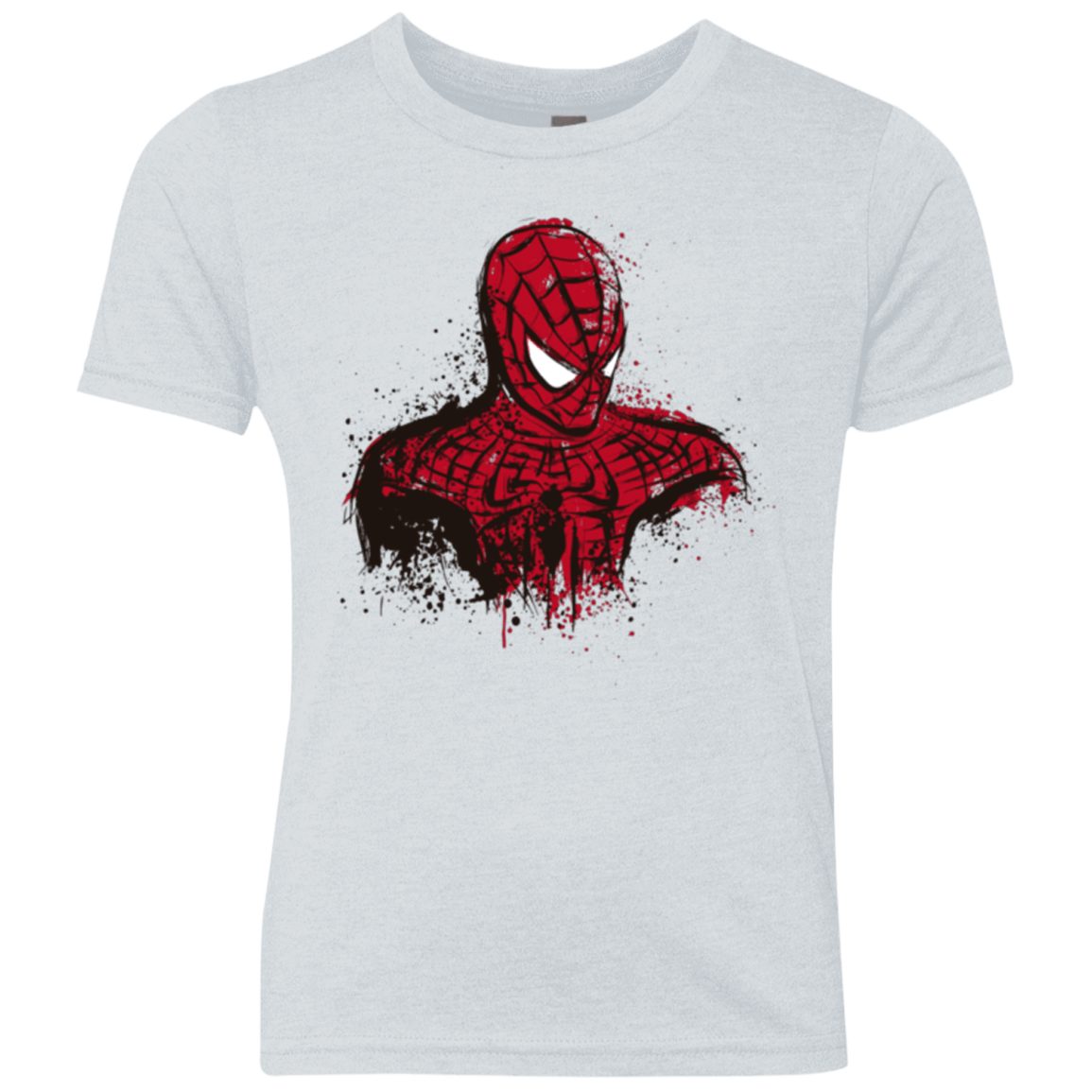 T-Shirts Heather White / YXS Behind The Mask Youth Triblend T-Shirt