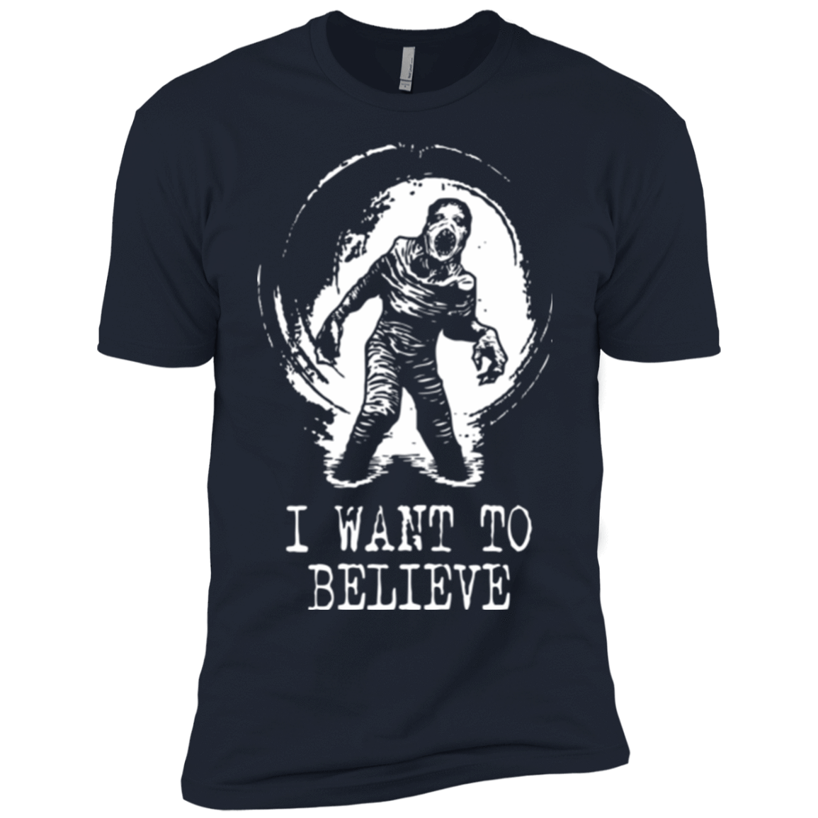 T-Shirts Midnight Navy / YXS Believe in Flukeman Boys Premium T-Shirt