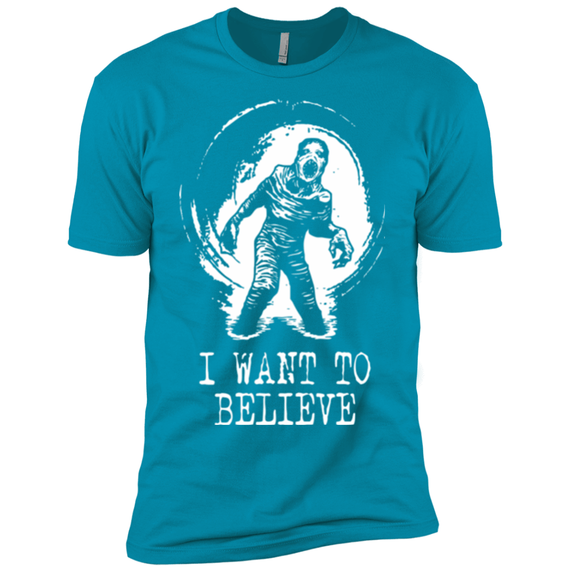T-Shirts Turquoise / YXS Believe in Flukeman Boys Premium T-Shirt