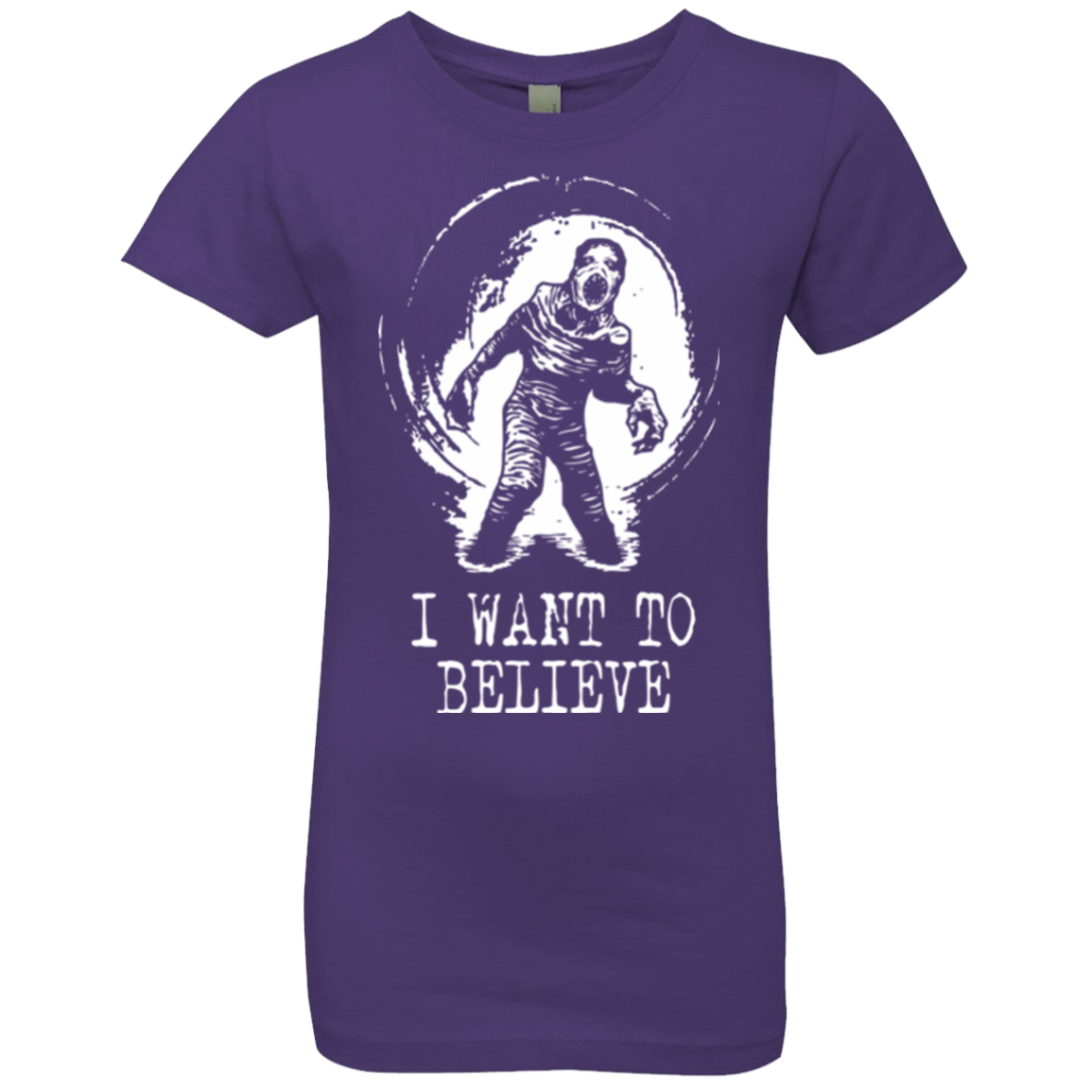 T-Shirts Purple Rush / YXS Believe in Flukeman Girls Premium T-Shirt