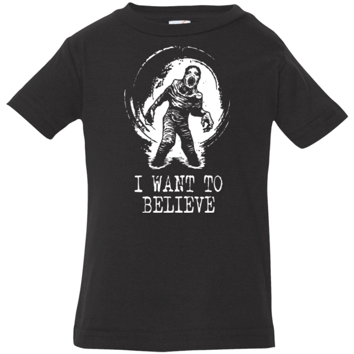 T-Shirts Black / 6 Months Believe in Flukeman Infant Premium T-Shirt