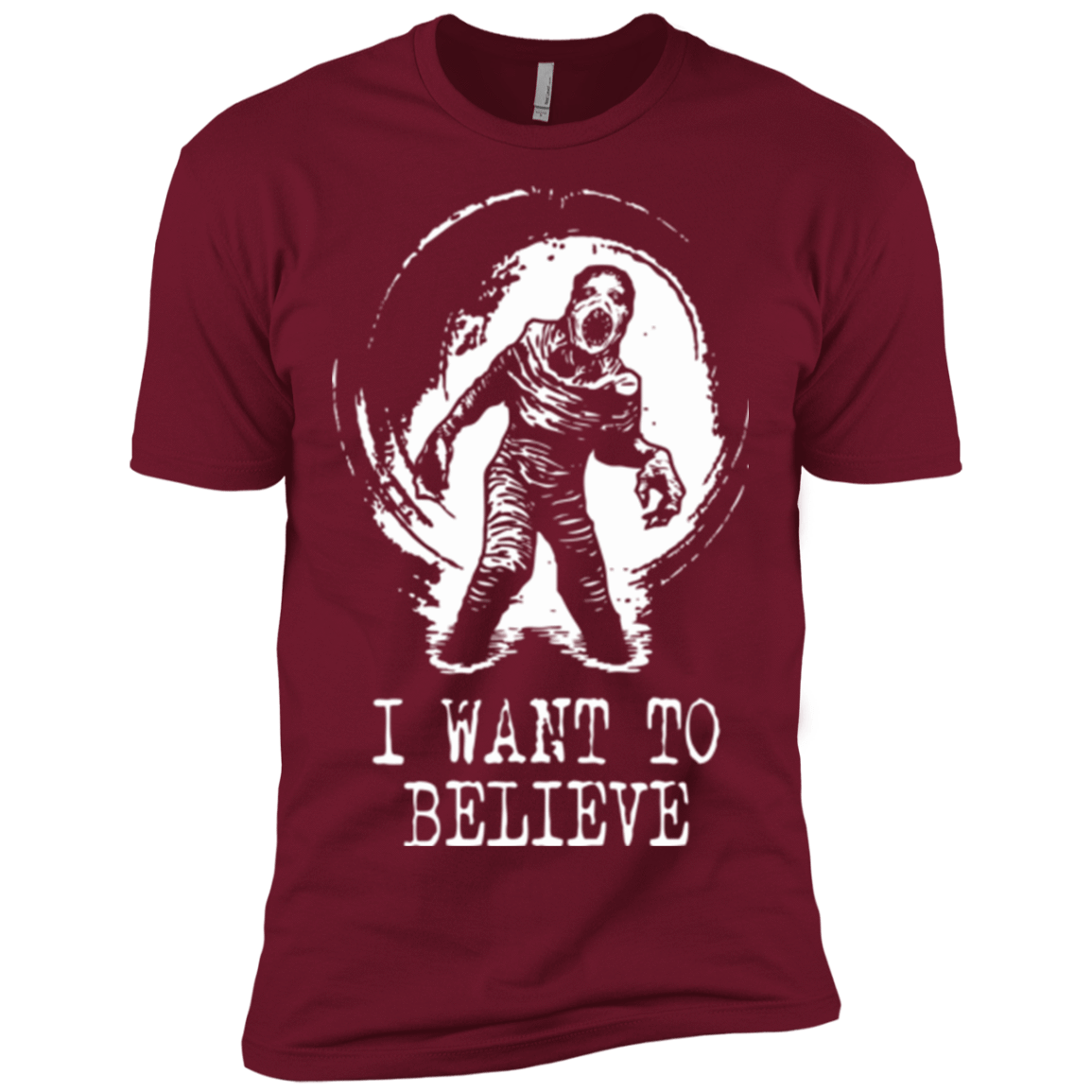 T-Shirts Cardinal / X-Small Believe in Flukeman Men's Premium T-Shirt