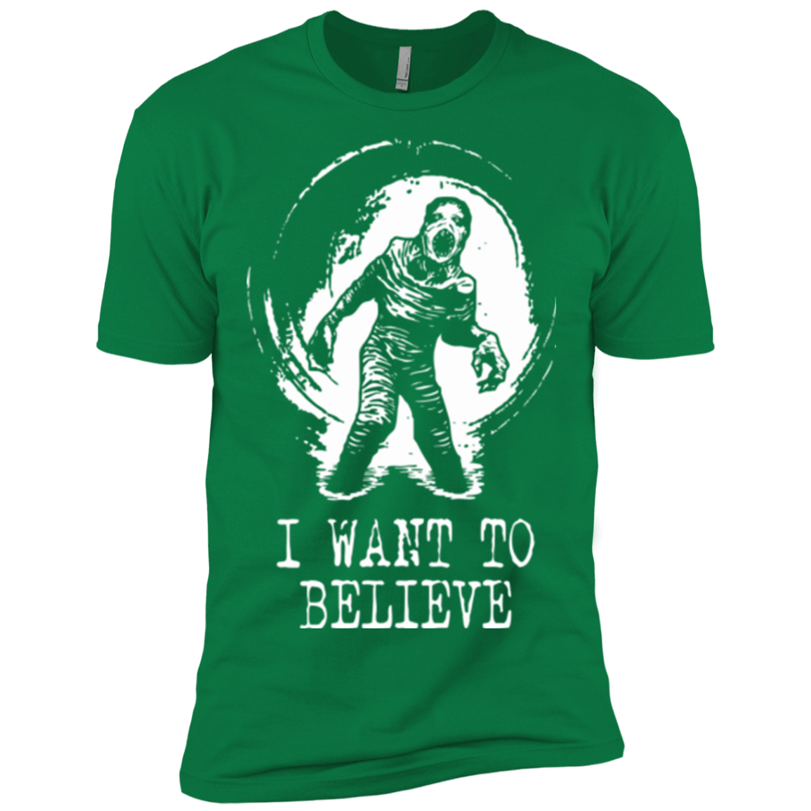 T-Shirts Kelly Green / X-Small Believe in Flukeman Men's Premium T-Shirt