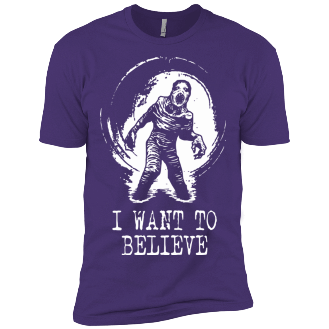 T-Shirts Purple / X-Small Believe in Flukeman Men's Premium T-Shirt