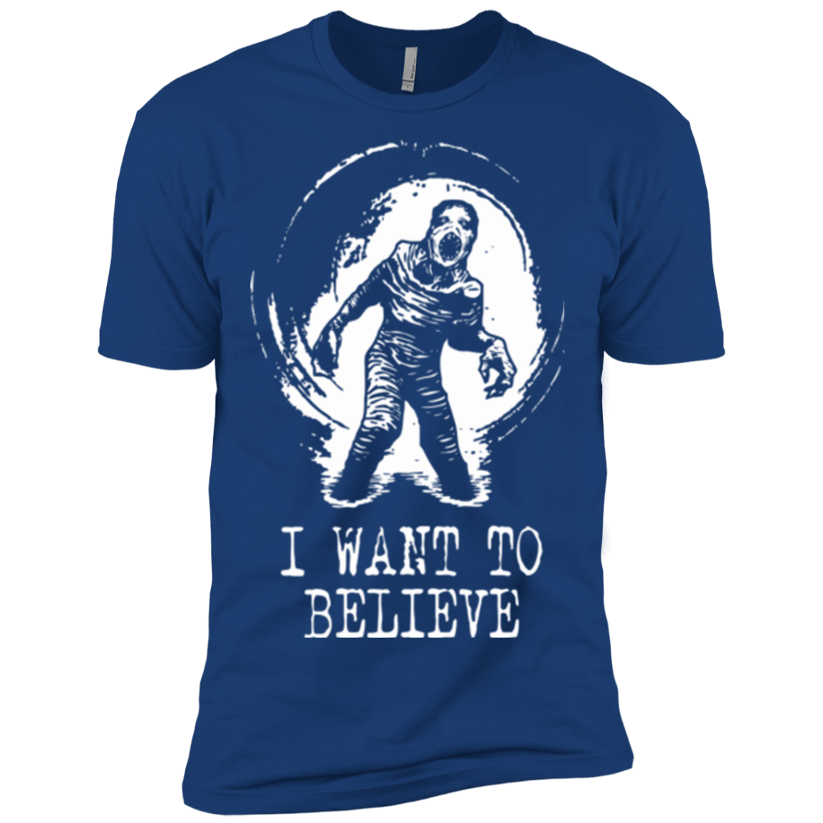 T-Shirts Royal / X-Small Believe in Flukeman Men's Premium T-Shirt