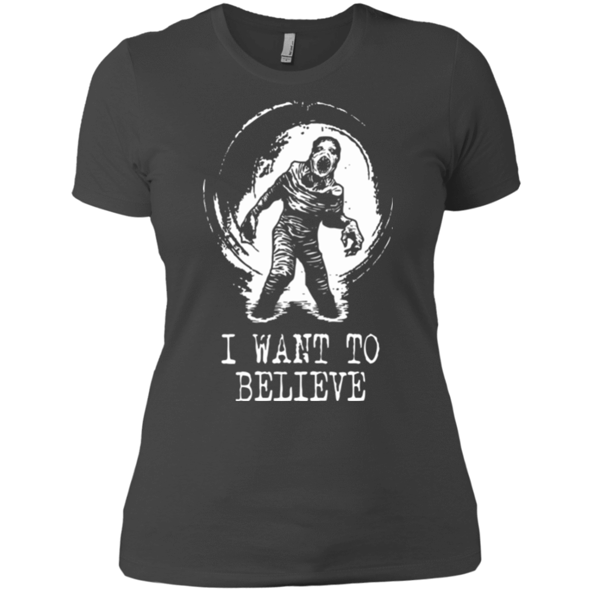 T-Shirts Heavy Metal / X-Small Believe in Flukeman Women's Premium T-Shirt