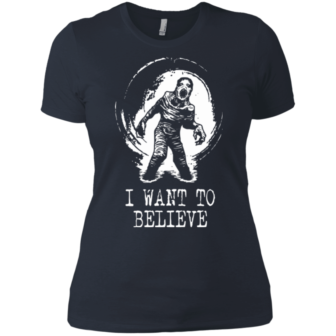 T-Shirts Indigo / X-Small Believe in Flukeman Women's Premium T-Shirt