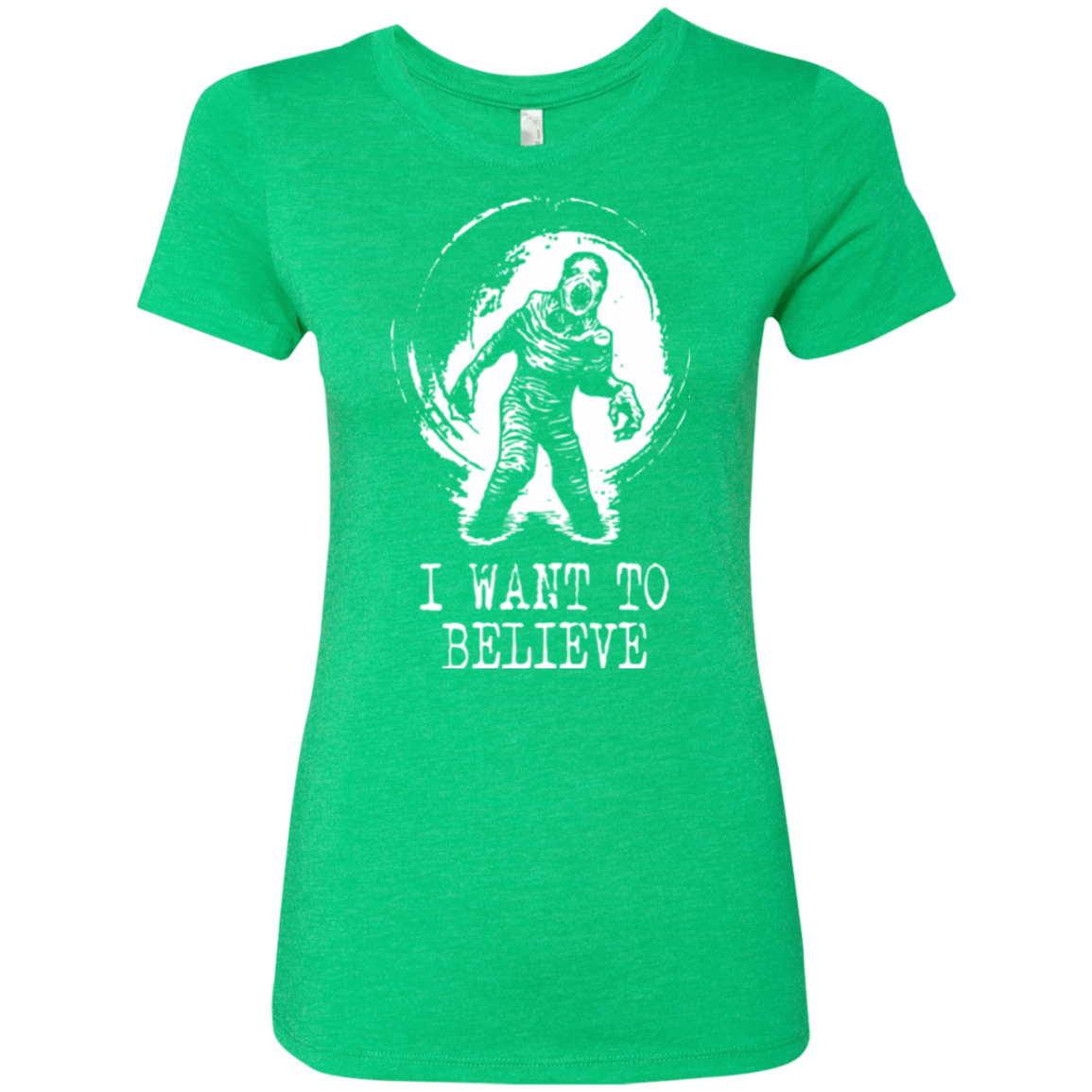 T-Shirts Envy / Small Believe in Flukeman Women's Triblend T-Shirt