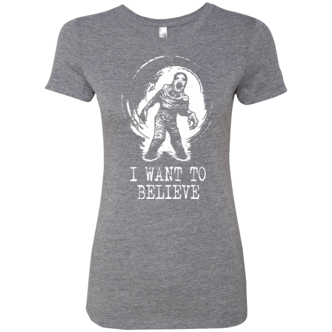T-Shirts Premium Heather / Small Believe in Flukeman Women's Triblend T-Shirt