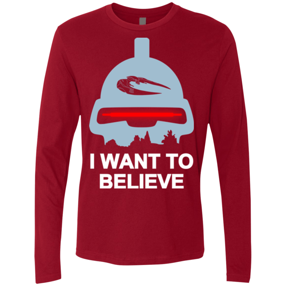 T-Shirts Cardinal / Small Believe in toasters Men's Premium Long Sleeve