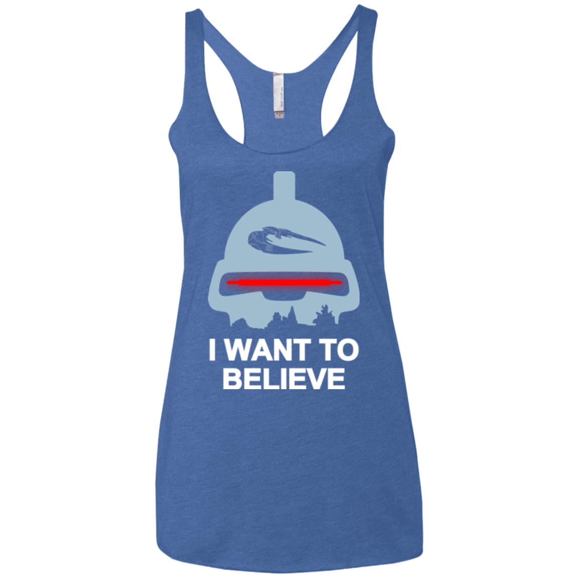 Believe in toasters Women's Triblend Racerback Tank