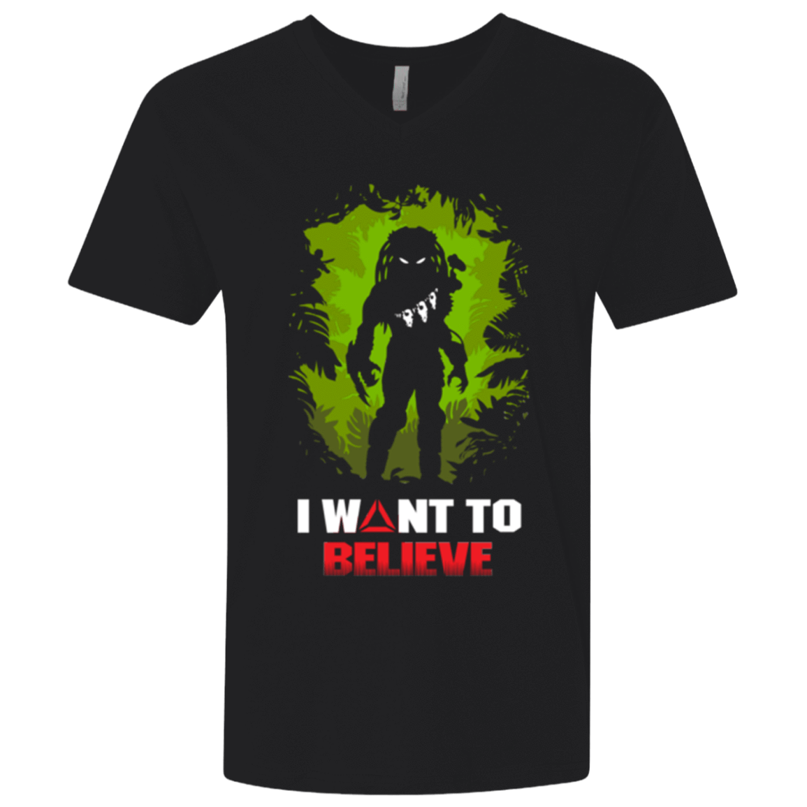 T-Shirts Black / X-Small Believe in Yautja Men's Premium V-Neck