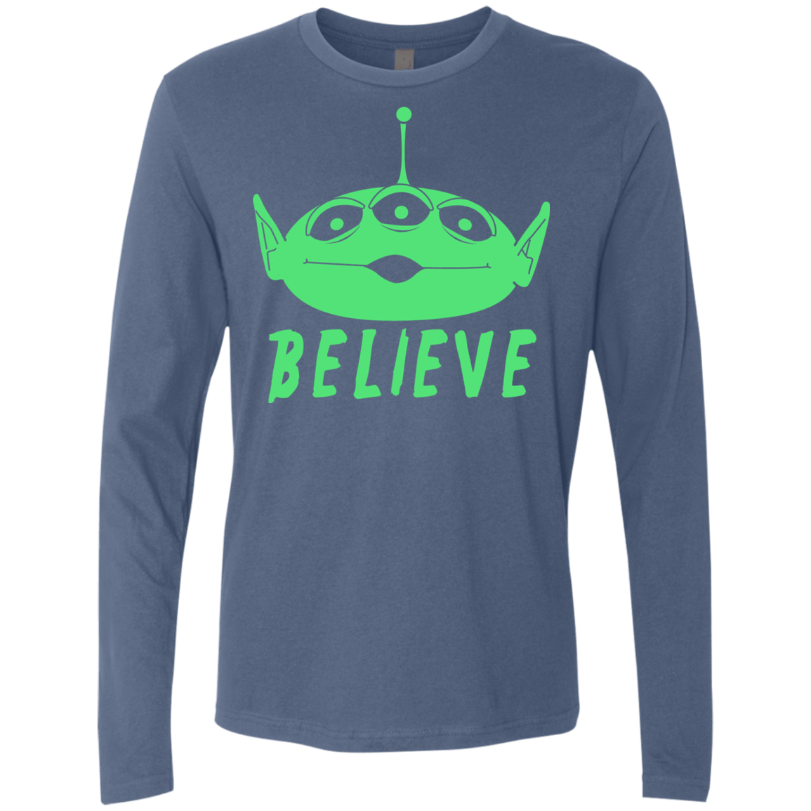 T-Shirts Indigo / S Believe Men's Premium Long Sleeve