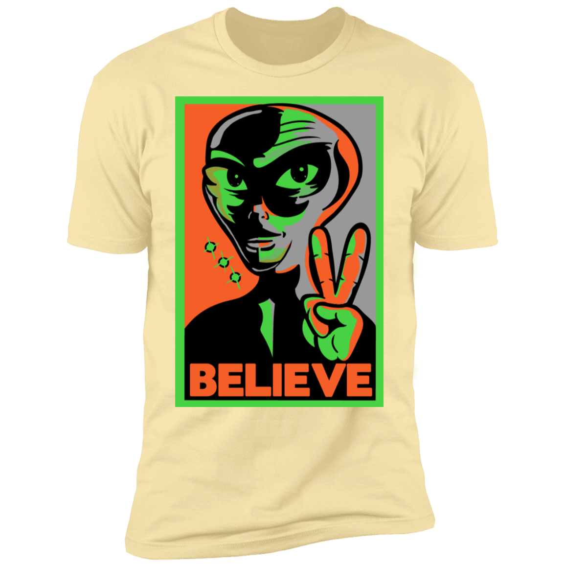 T-Shirts Banana Cream / S Believe Men's Premium T-Shirt