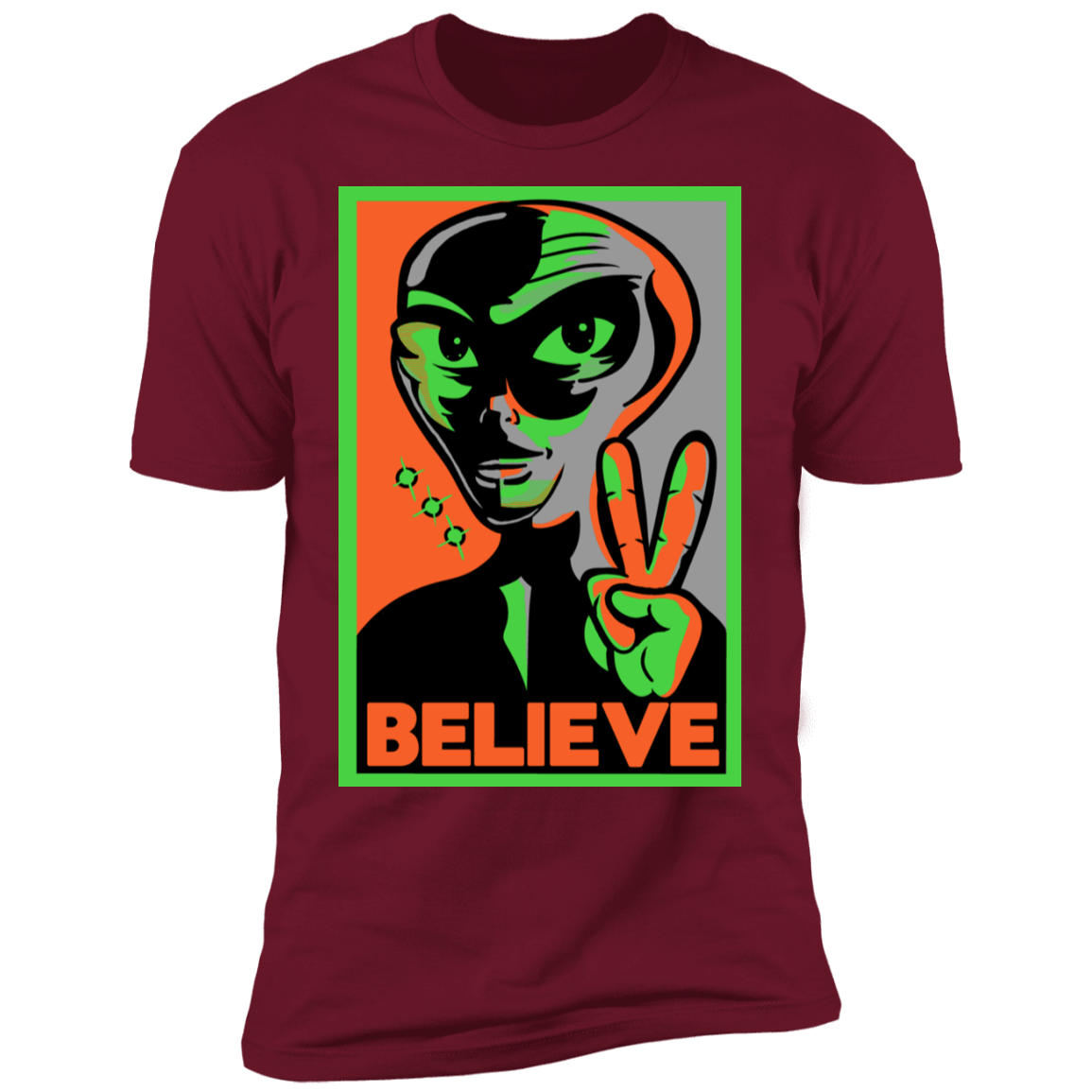 T-Shirts Cardinal / S Believe Men's Premium T-Shirt