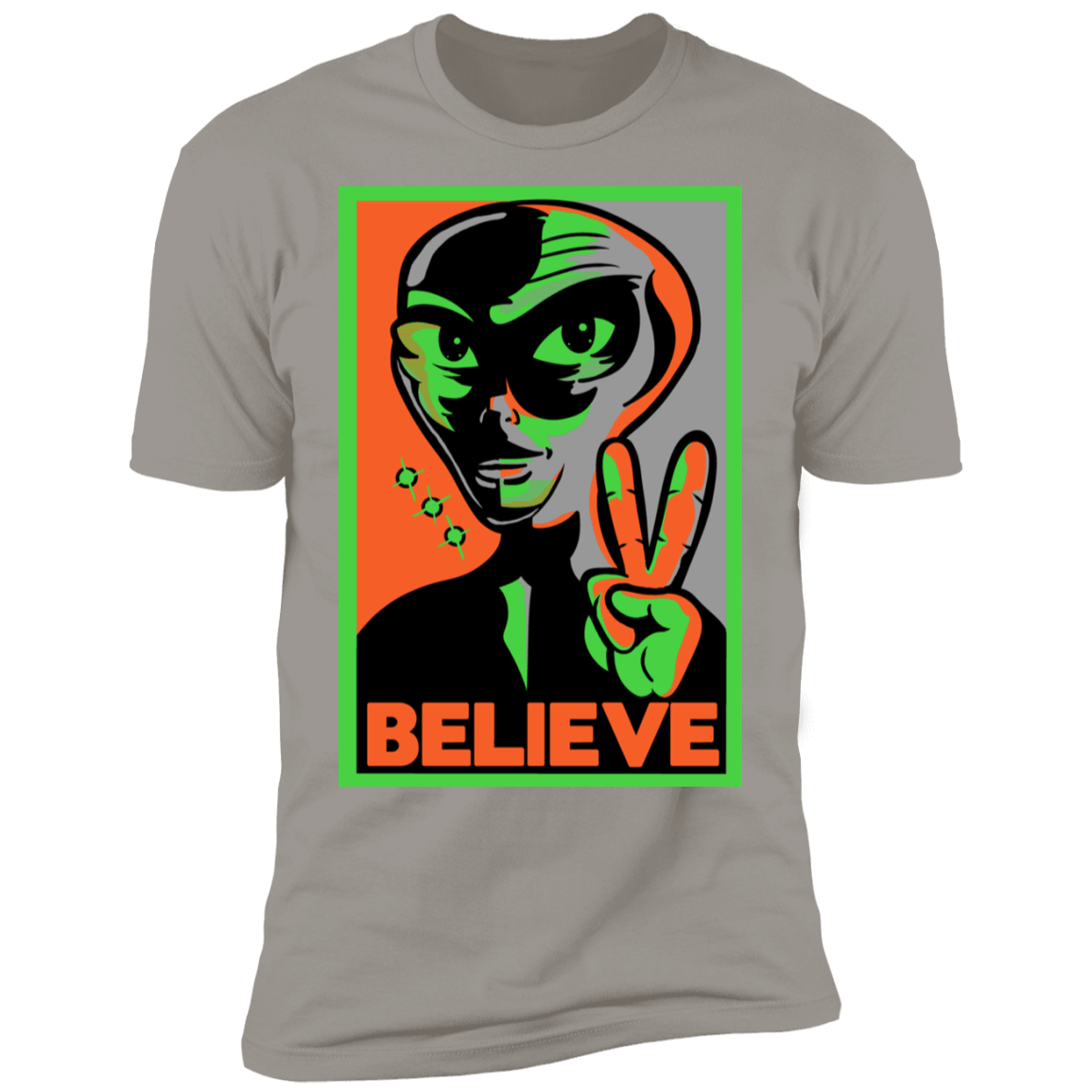 T-Shirts Light Grey / S Believe Men's Premium T-Shirt