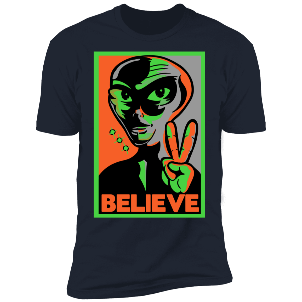 T-Shirts Midnight Navy / S Believe Men's Premium T-Shirt