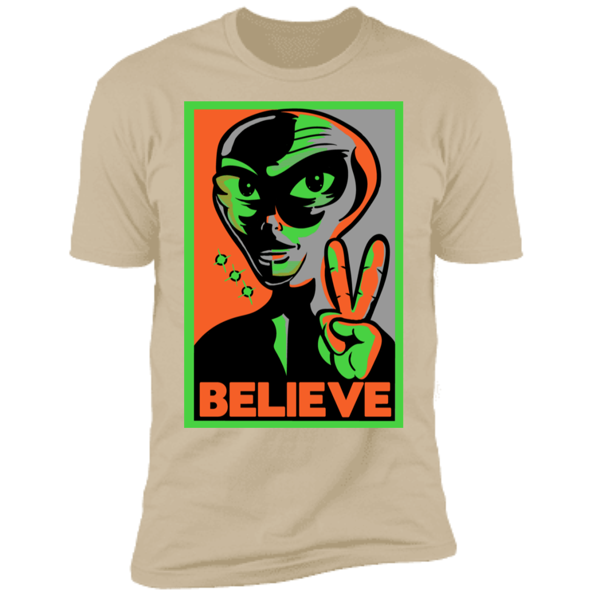 T-Shirts Sand / S Believe Men's Premium T-Shirt