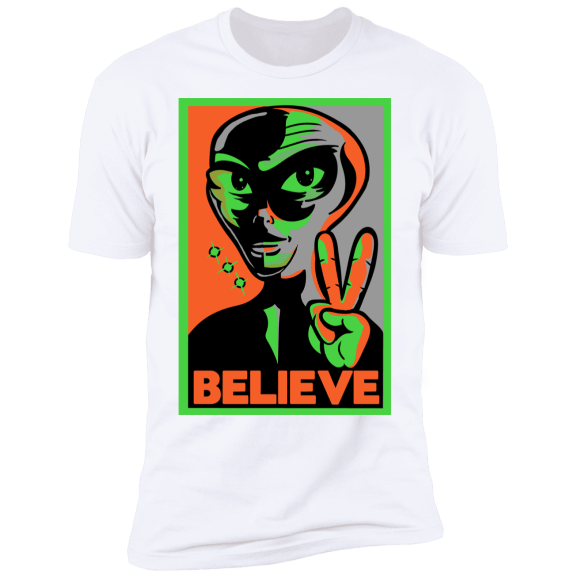 T-Shirts White / S Believe Men's Premium T-Shirt