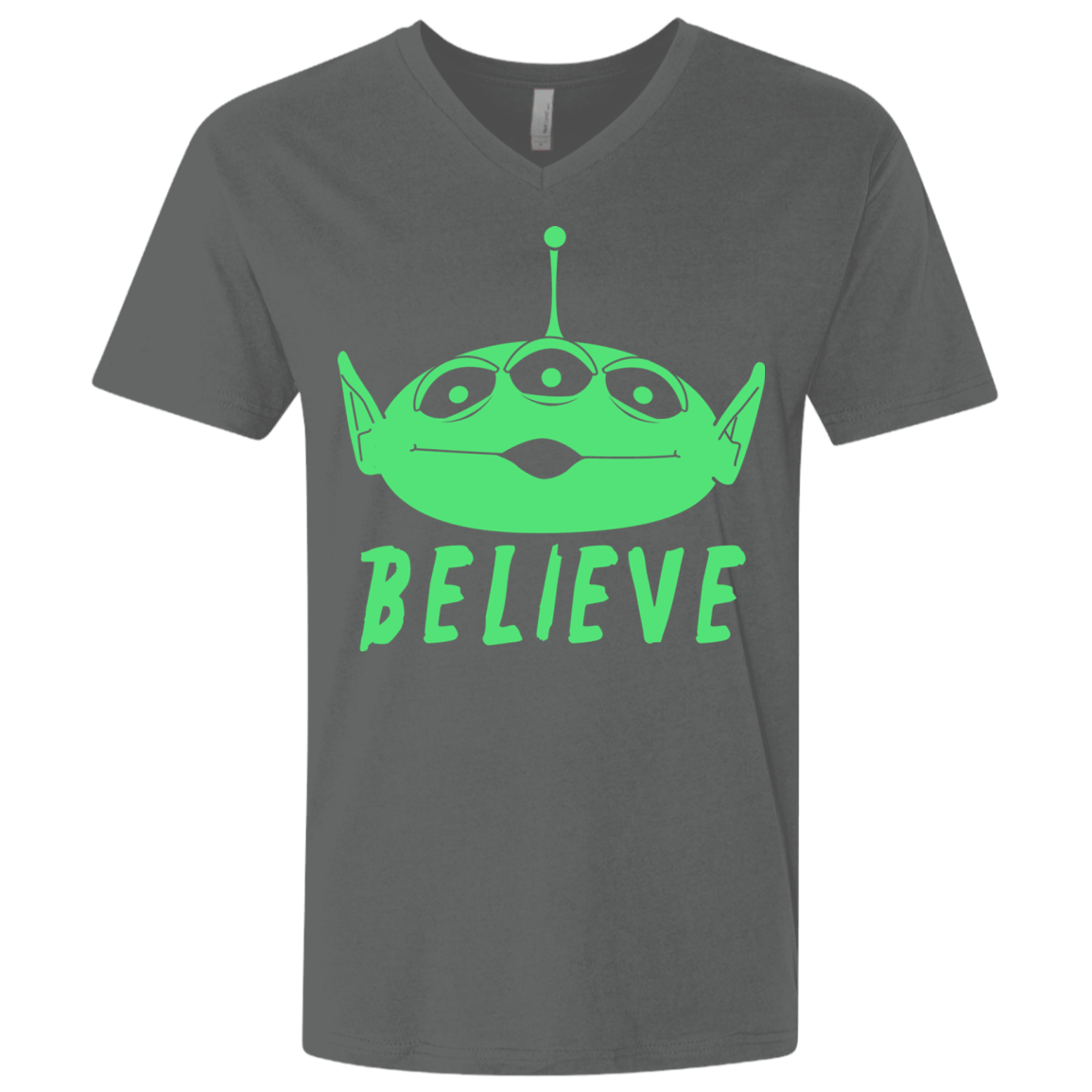 T-Shirts Heavy Metal / X-Small Believe Men's Premium V-Neck