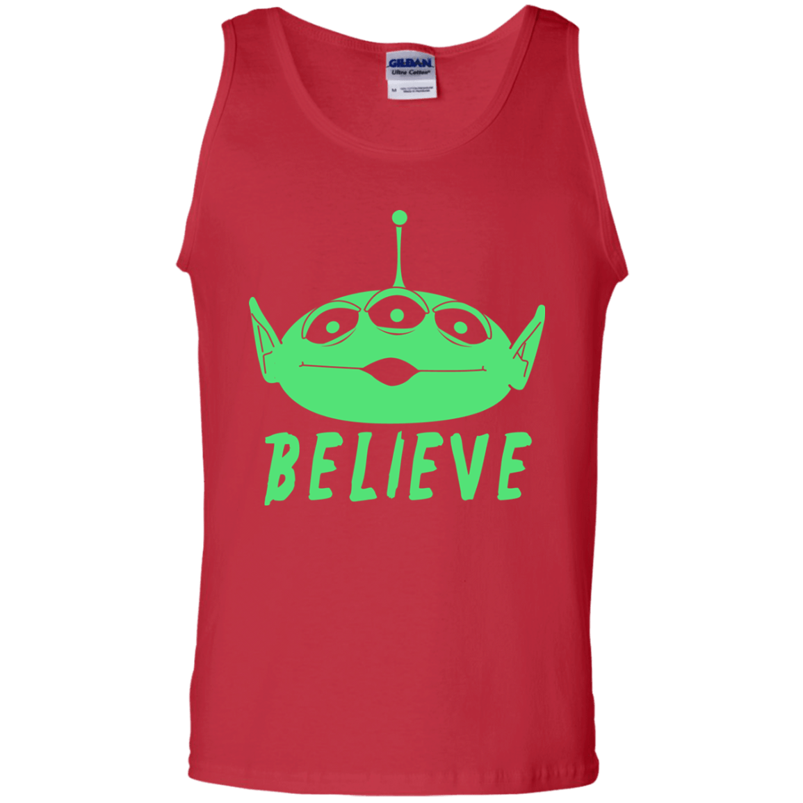 T-Shirts Red / S Believe Men's Tank Top